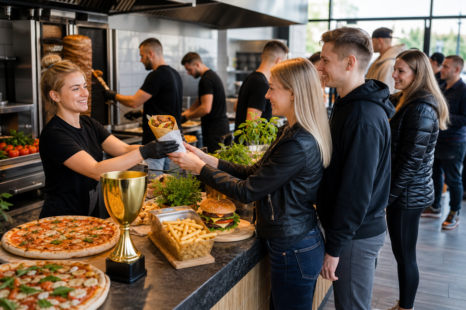 Ruchliwy lokal fast food w Gdańsku pokazany jako zwycięzca rankingu.