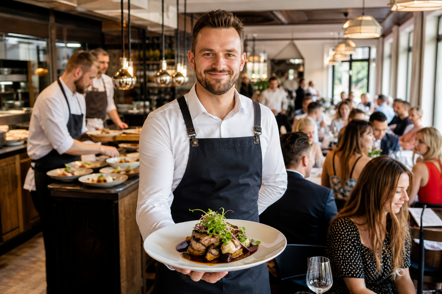 Pełna restauracja symbolizująca wygraną w rankingu lokali.