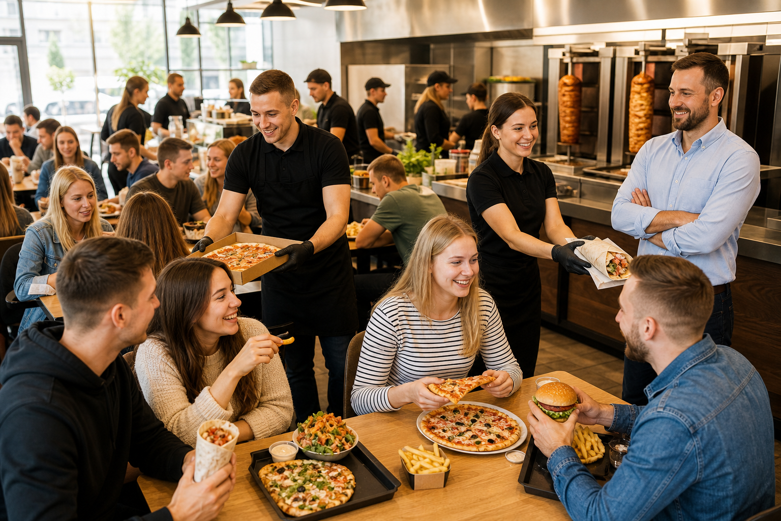 Wzrost lokalu fast food w Radomiu: więcej klientów i zadowolony właściciel.