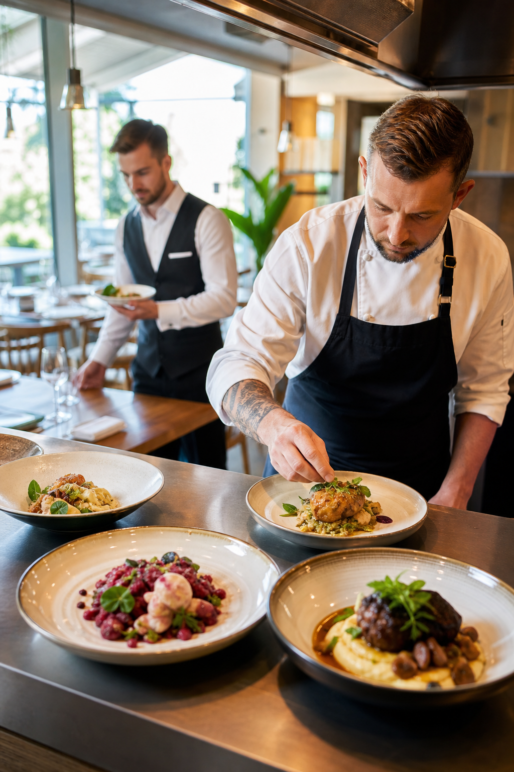 Gotowe dania i przygotowana sala pokazują potencjał restauracji.