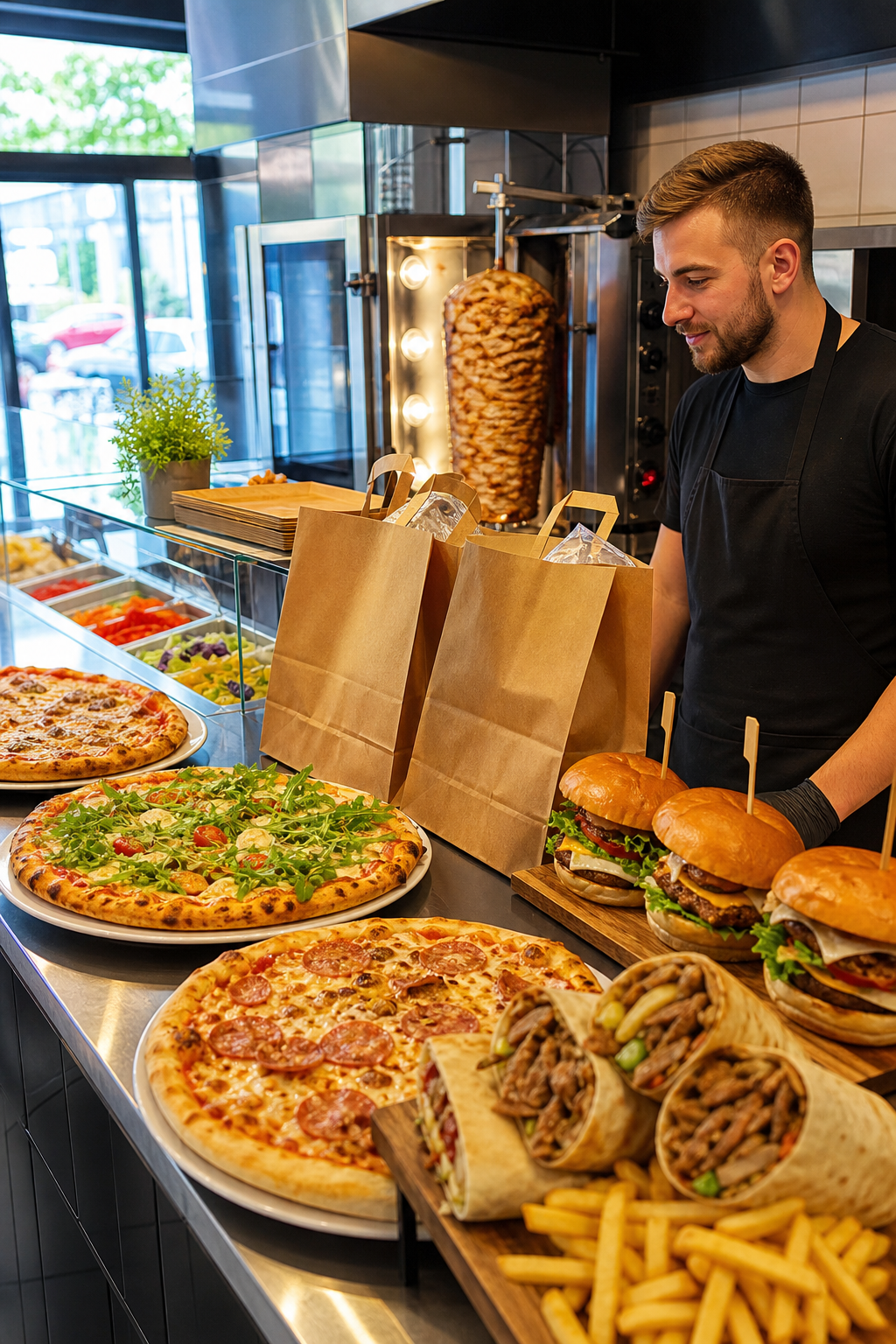 Gotowe dania fast food czekają na wykorzystanie potencjału lokalu.