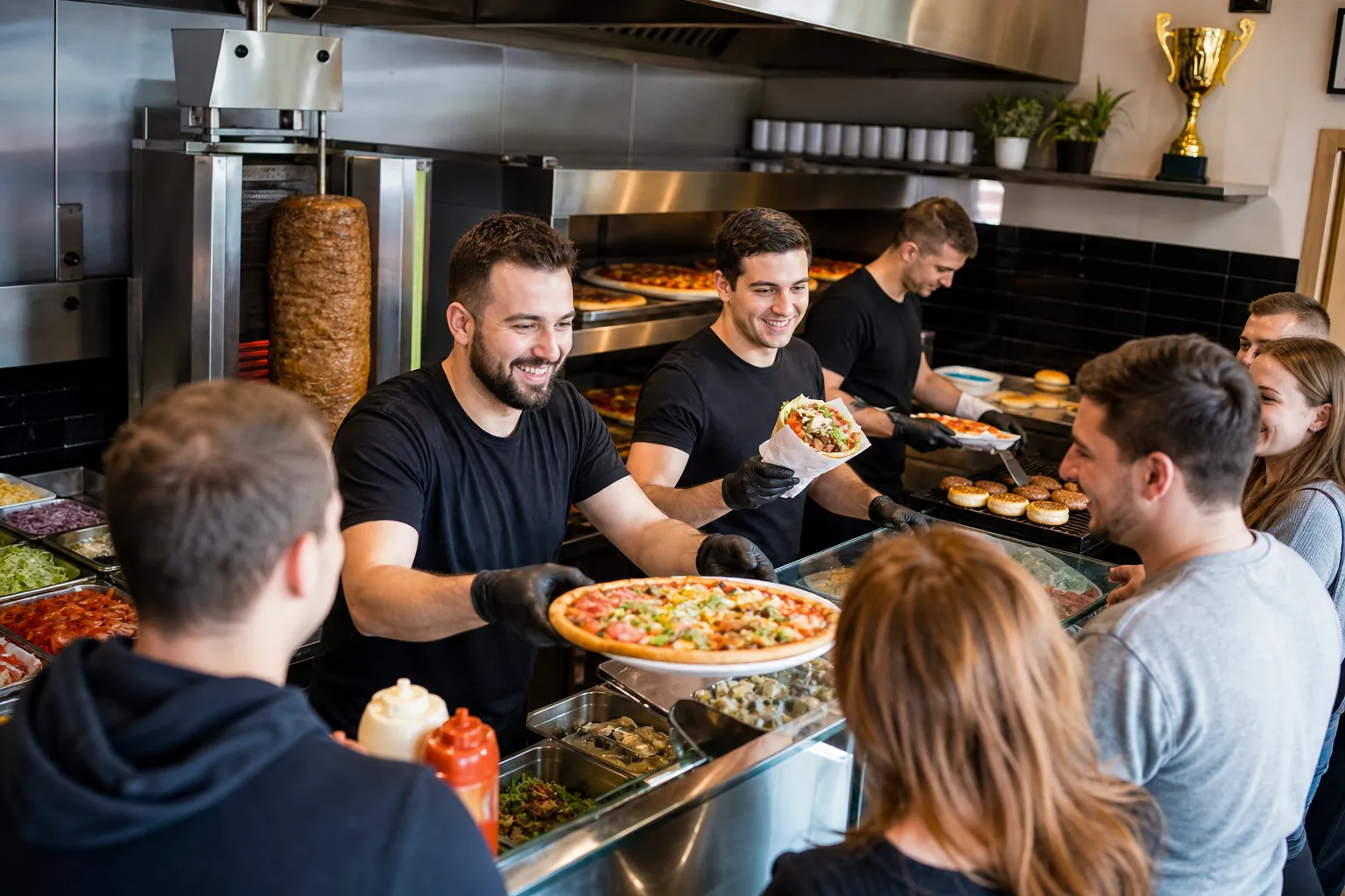 Ruchliwy lokal fast food pokazany jako zwycięzca rankingu.