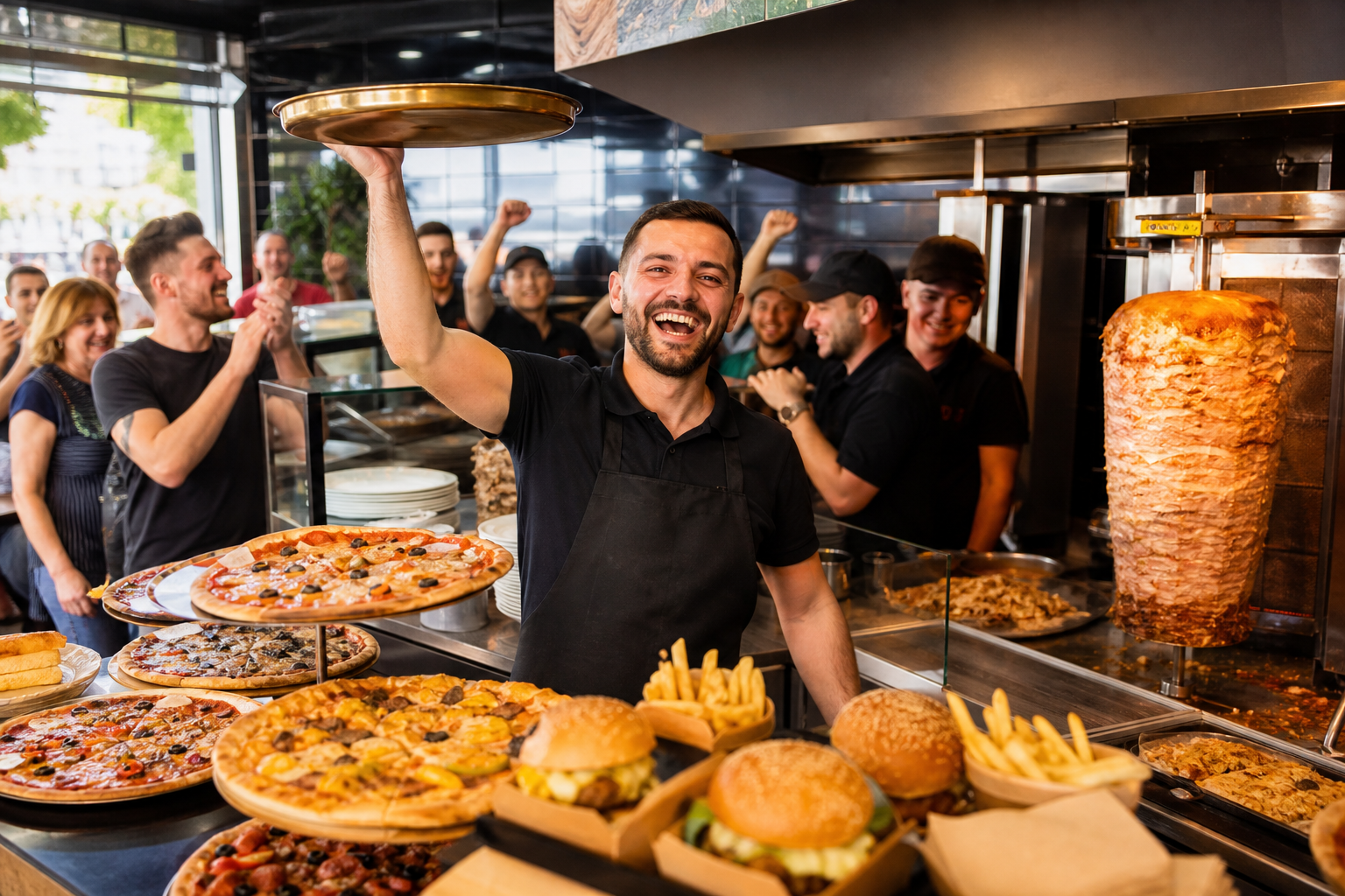 Popularny lokal fast food pełen ruchu, symbolicznie wygrywa ranking.