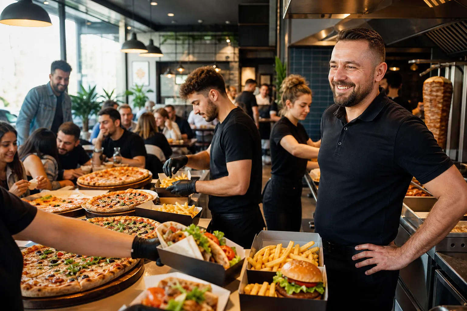 Wzrost lokalu pokazany przez więcej klientów, zamówień i zadowolonego właściciela.