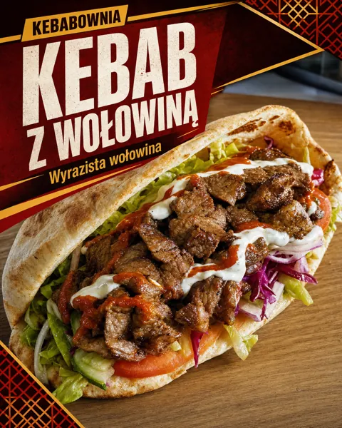 Przykład reklamy dla gastronomii wykonanej w FastTony