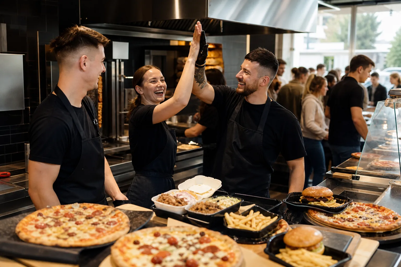 Ruchliwy lokal z pizzą, kebabem i burgerami jako lider rankingu.