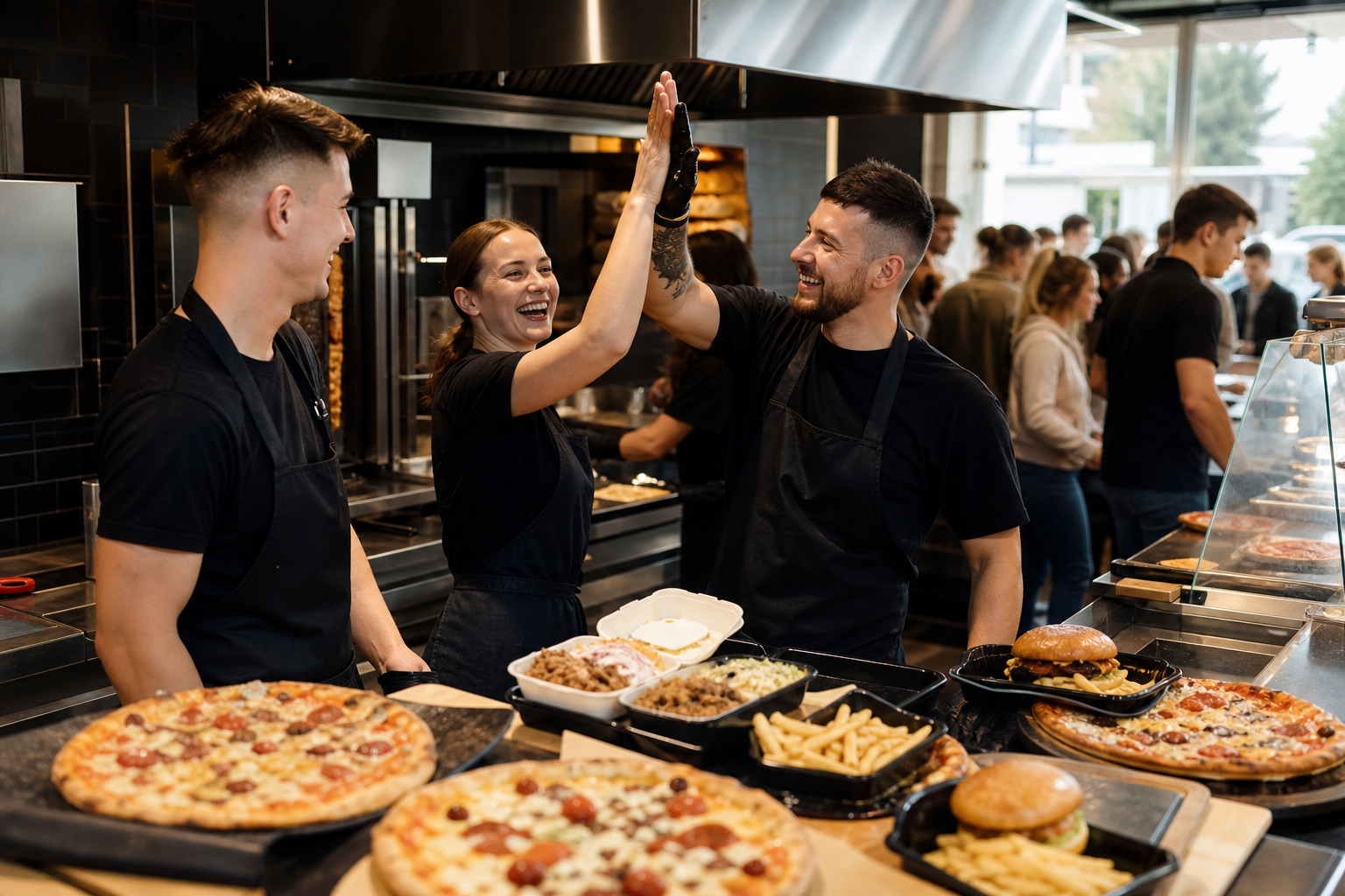 Ruchliwy lokal z pizzą, kebabem i burgerami jako lider rankingu.
