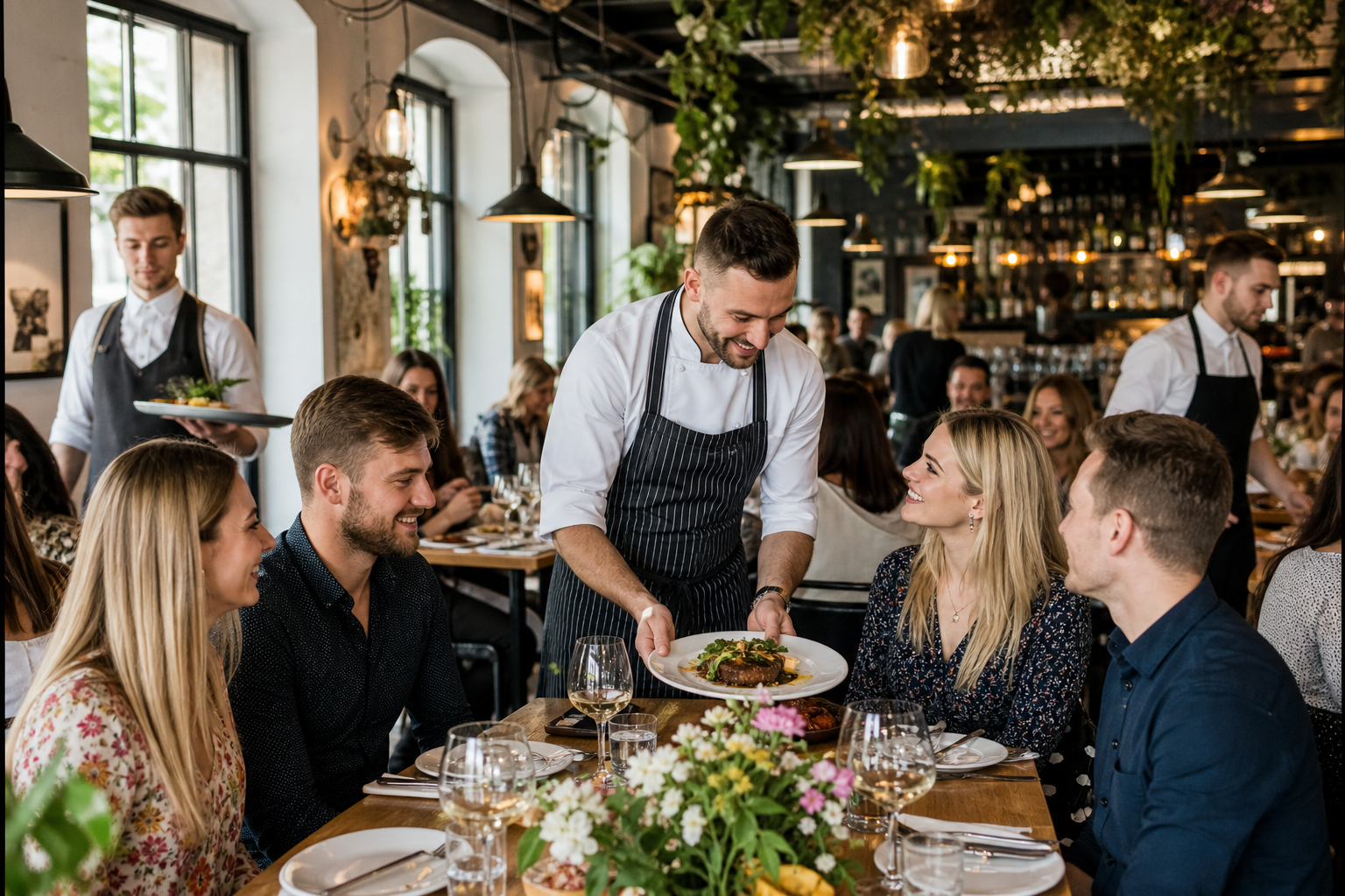Popularna lubelska restauracja pełna gości i energii zwycięskiego lokalu.