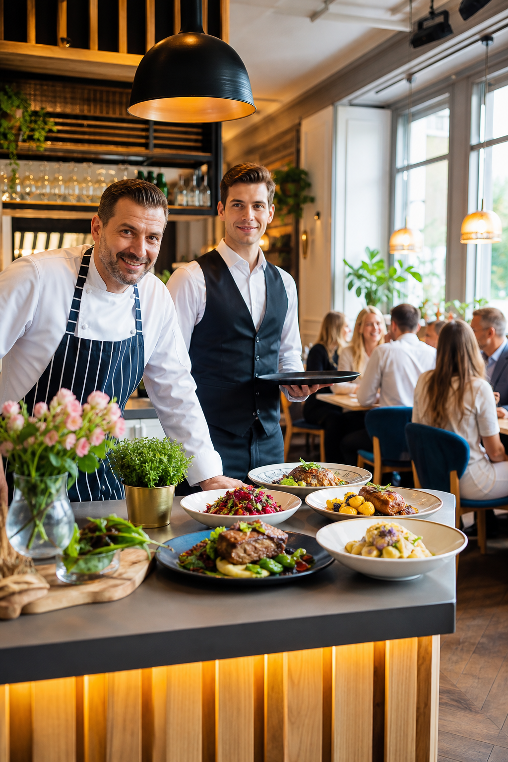 Apetyczne dania w restauracji w Lublinie gotowe, by przyciągnąć klientów.