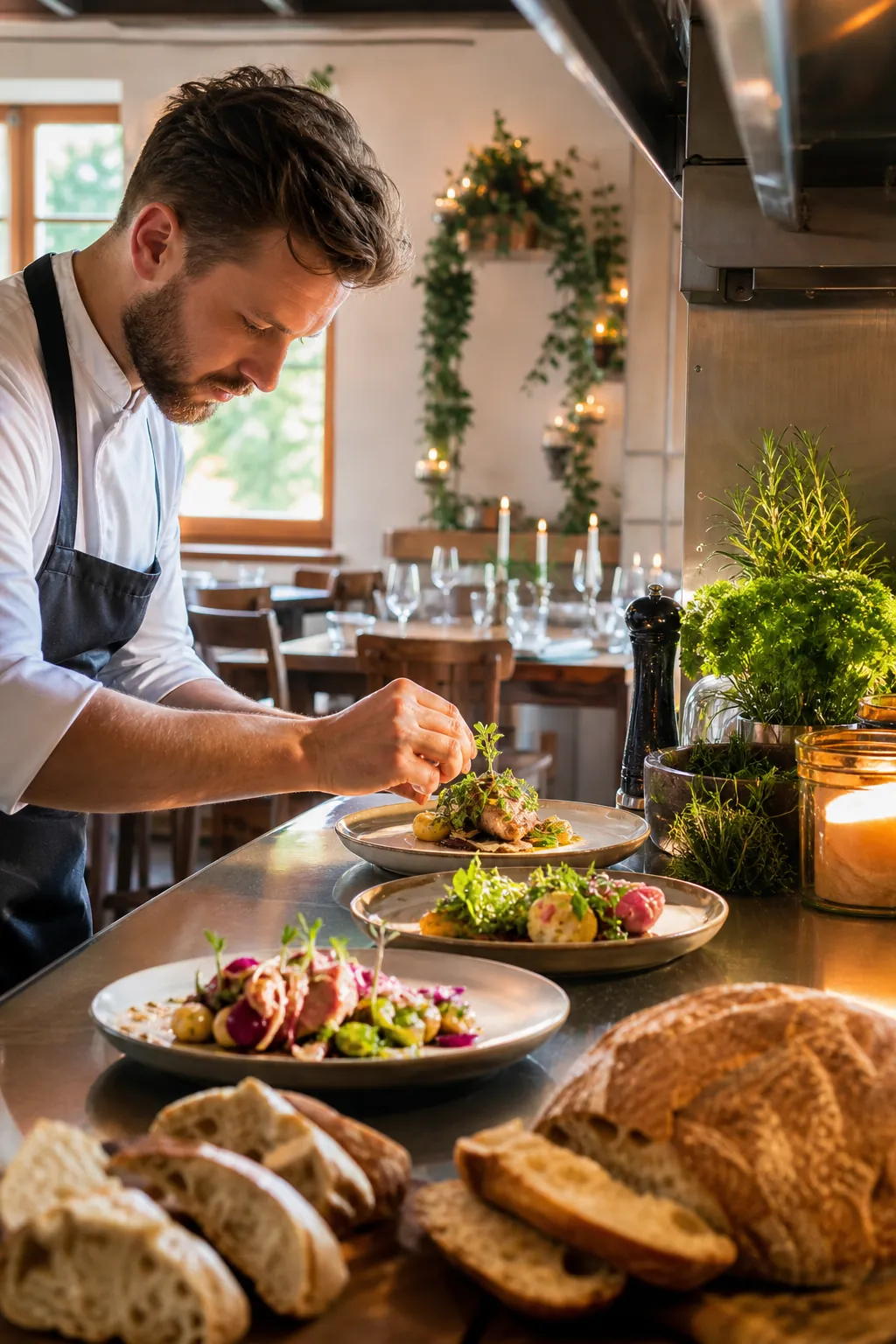 Gotowe dania w restauracji w Lublinie czekaja na gosci.