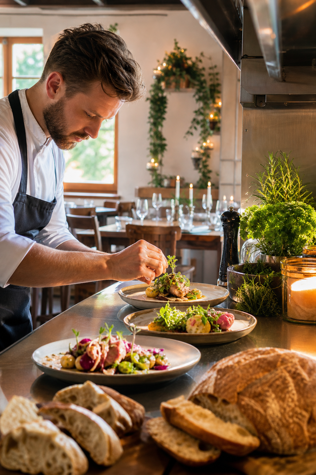 Gotowe dania w restauracji w Lublinie czekaja na gosci.