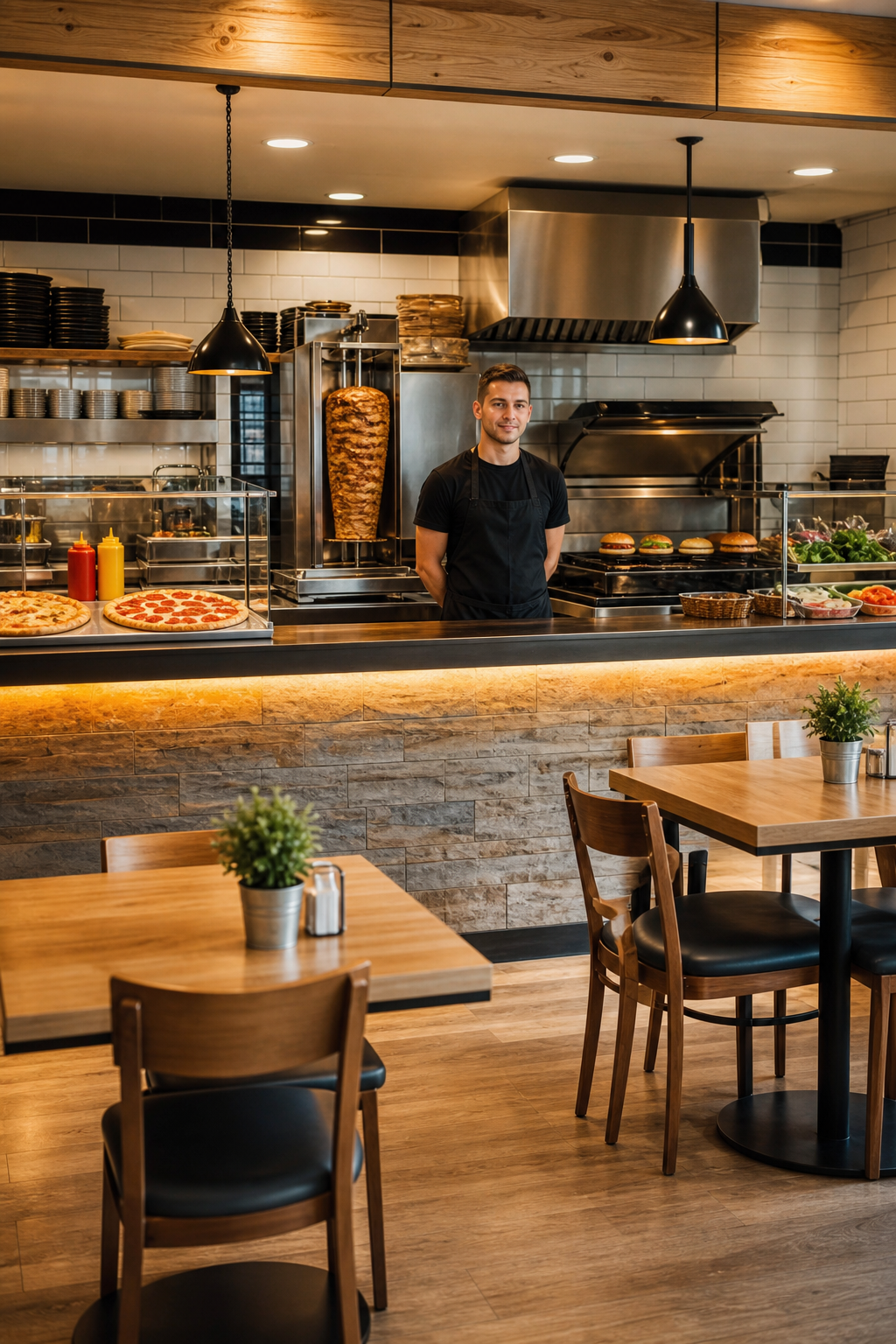 Ładny toruński lokal fast food czeka na większy ruch.